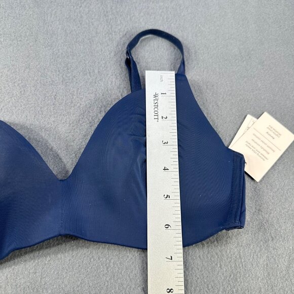 Auden Women's Sz 34B Nursing Bra Lightly Lined Wireless Two Way Straps Blue New - Picture 10 of 14